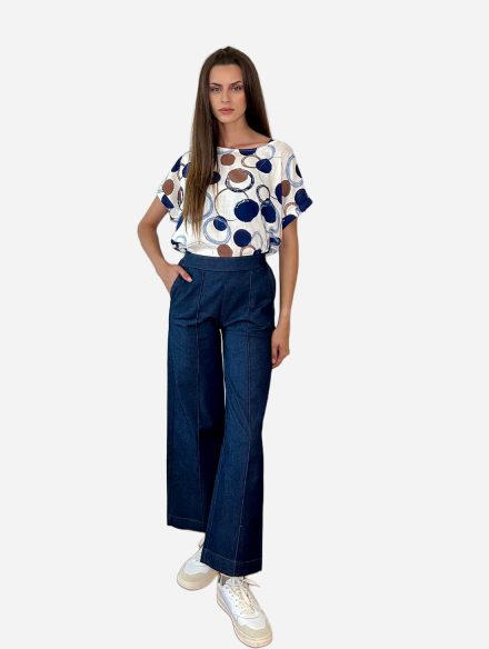 Jeans hlače na gumu