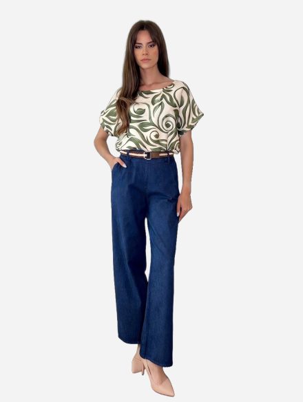 Jeans hlače s remenom