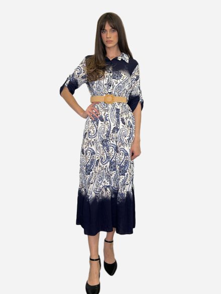 Haljina u boho dezenu s remenom